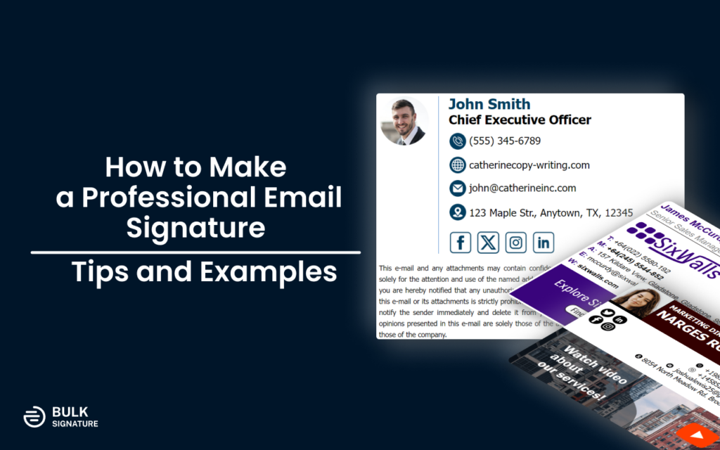 How to make a professional email signature tips and examples