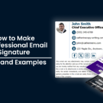 How to make a professional email signature tips and examples