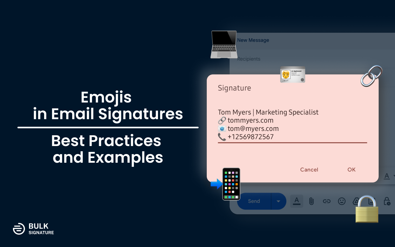 Learn how to use emojis in your email signatures