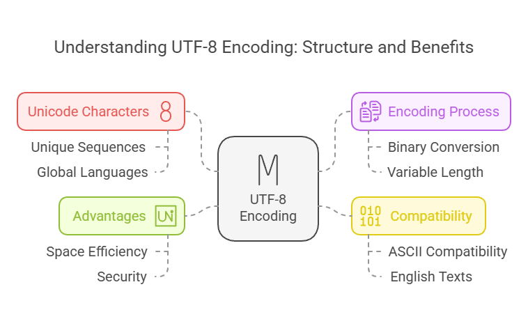 Learn about UTF encoding, structure, and benefits