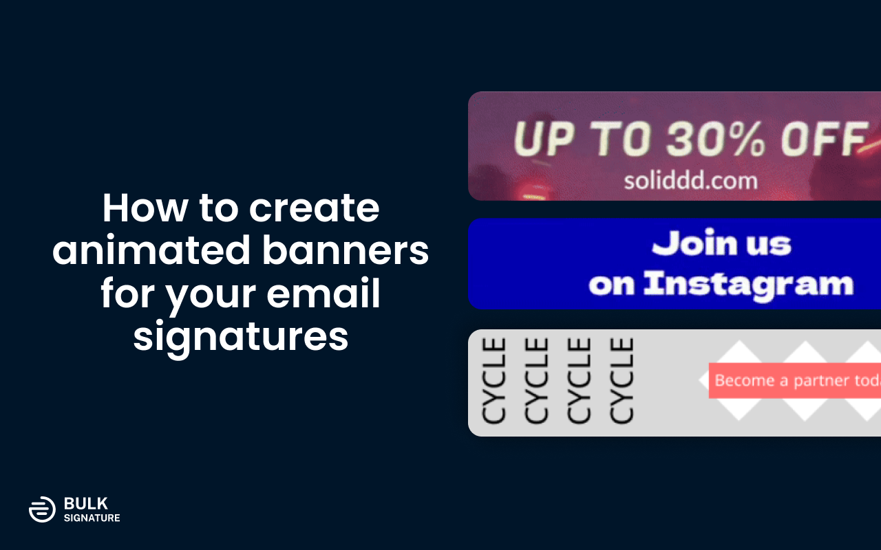 How to create an animated banner for your email signature