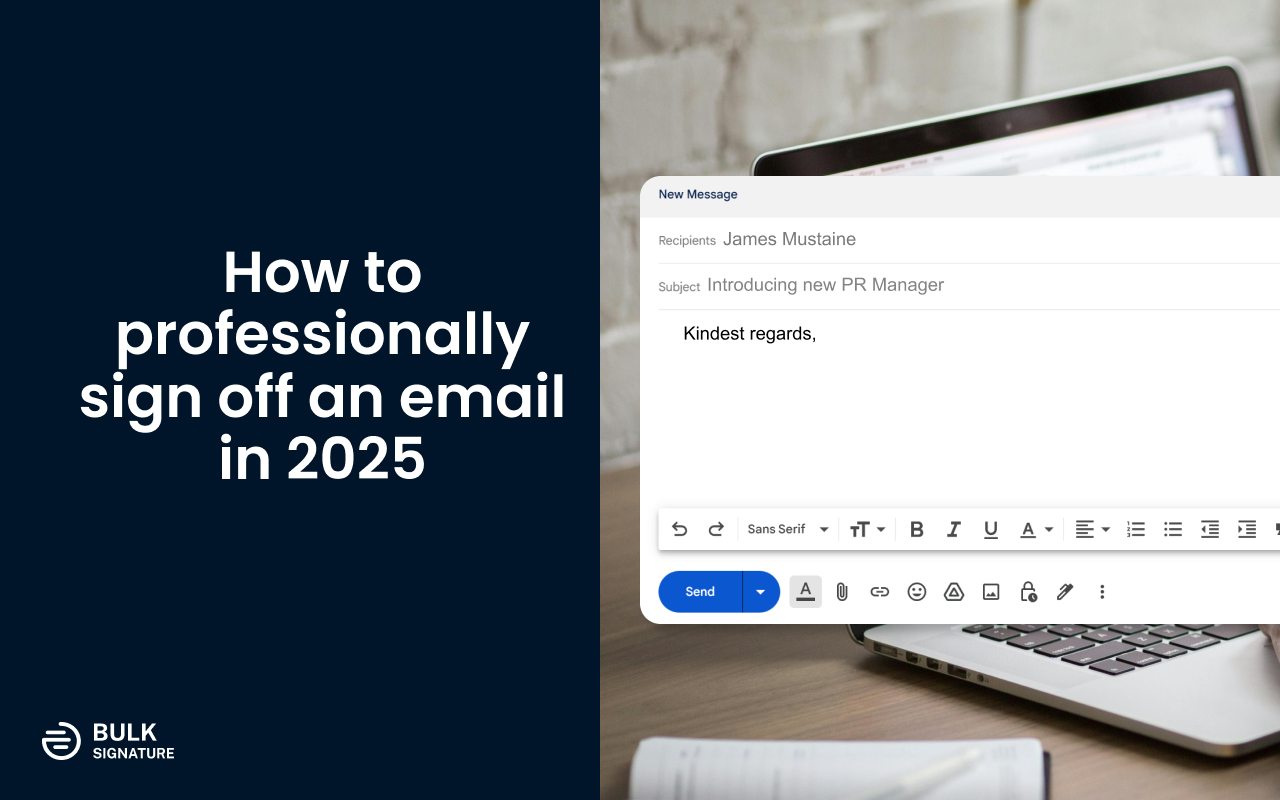 How to sign off an email as a professional in 2025