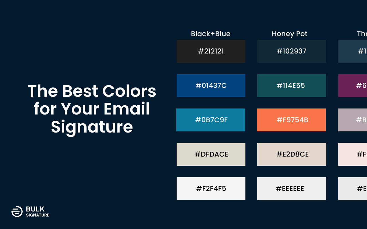 How to Find the Best Colors for Your Email Signature