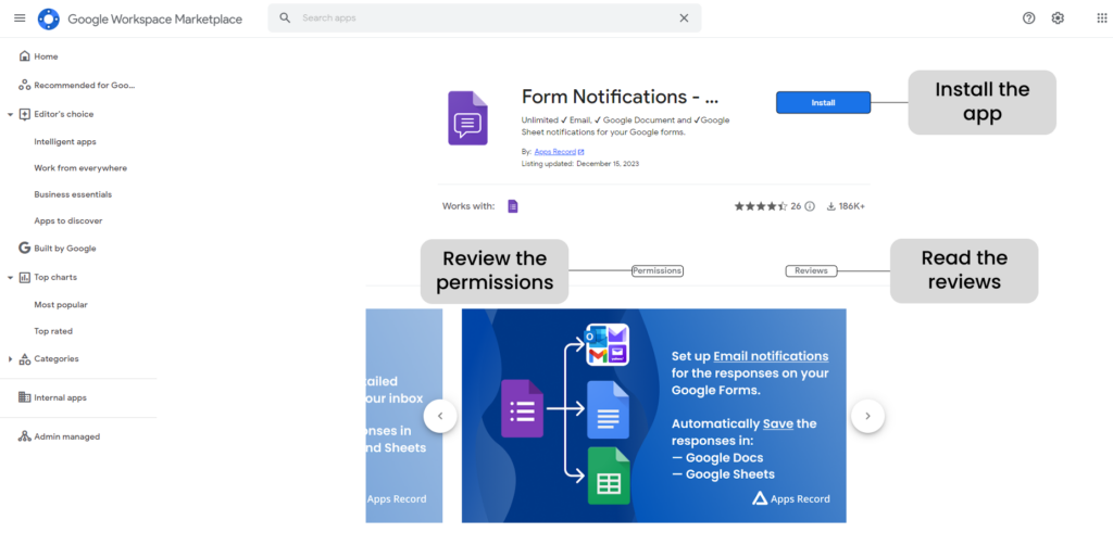 Learn everything about the installation of Google Workspace Applications