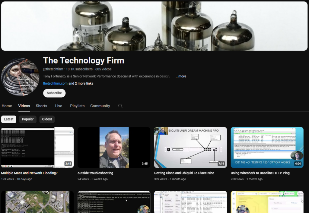 A small YouTube channel that is called The Technology Firm was created by a senior network performance specialist. It provides value for IT devs of sdifferent size. Small videos are related to different topics that will allow you to gain new knowledge about the e