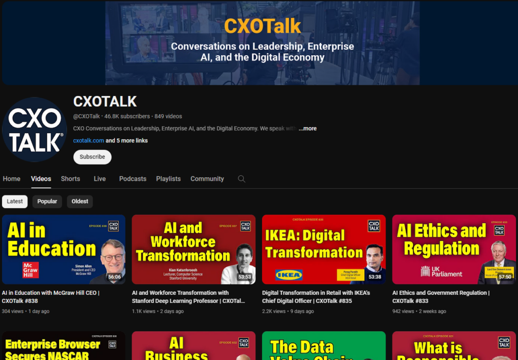 COXOTALK is an IT oriented YouTube channel that presents discussions with different specialists from the industry.