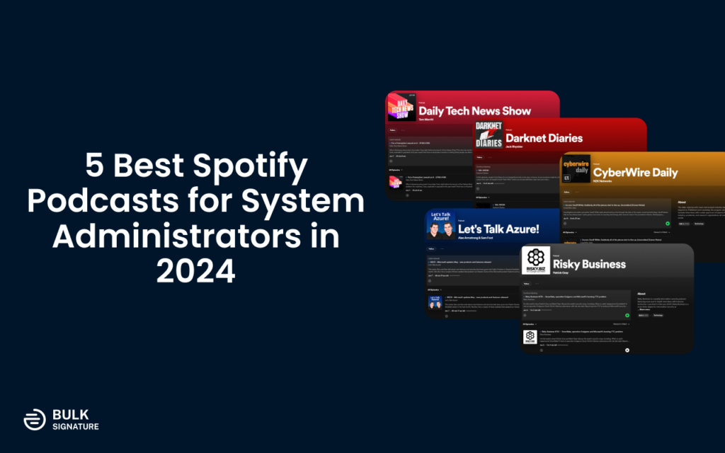 Find 5 best Spotify podcasts for system administrators that you can listen to improve your knowledge and skills in 2024