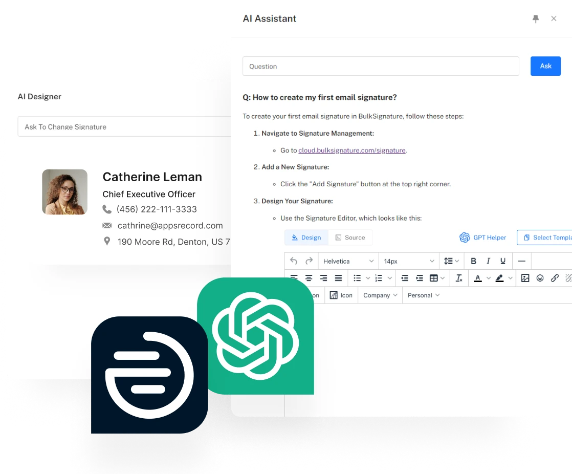 BulkSignature, an email signature solution for Gmail, allows you to take advantage of its easy-to-use tools