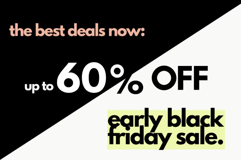 Early Black Friday Banner example