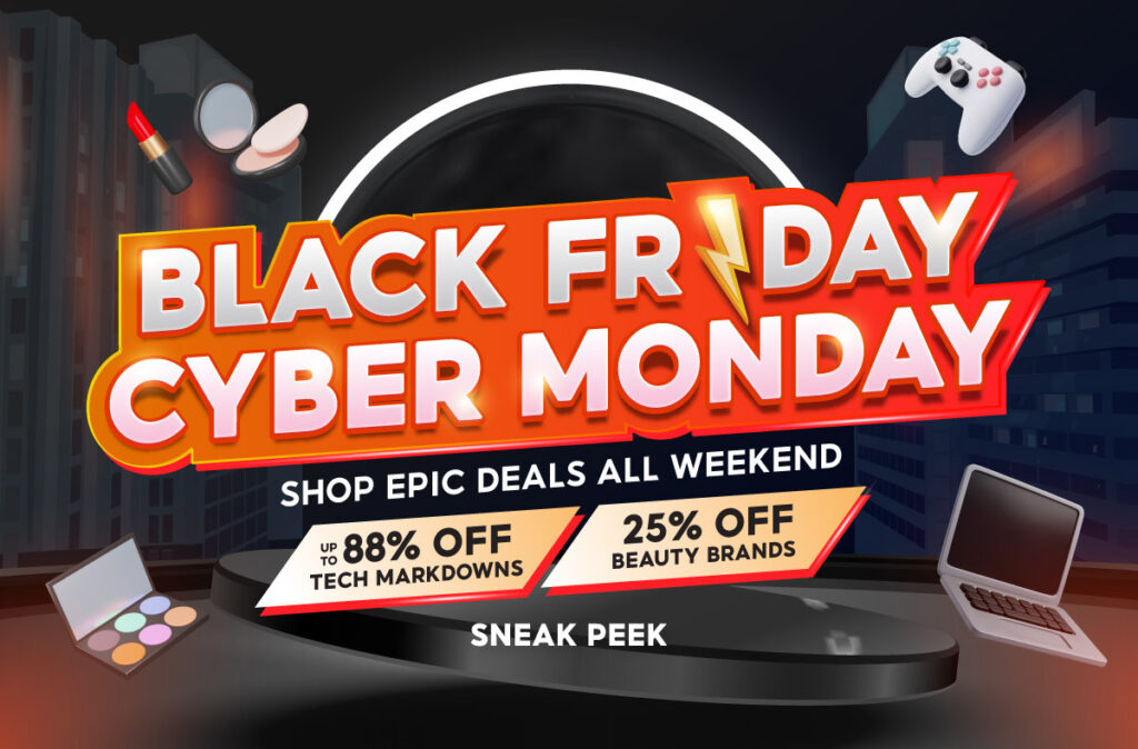 Black Friday / Cyber Monday banner example